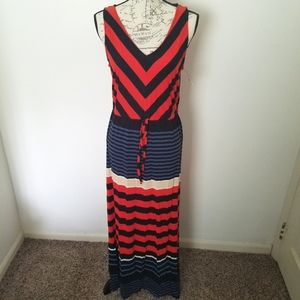 Liz Claiborne Womens Maxi Dress Red Size Medium